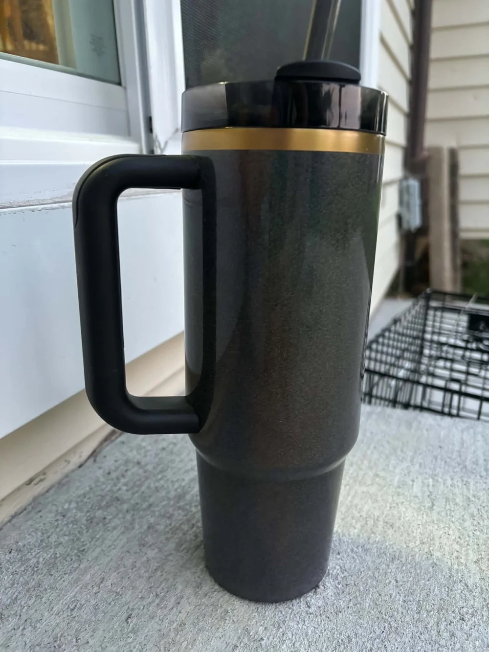 Stanley Multicolor Holographic Travel Tumbler with Black Handle - Picture 2 of 3
